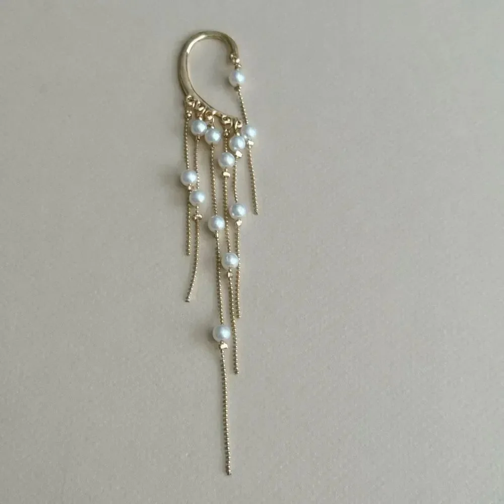 Pearl Drop Ear Cuff #2425